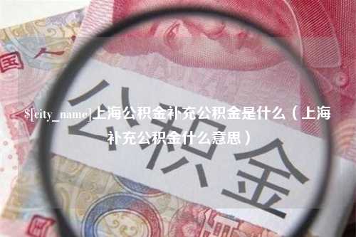 鄂尔多斯上海公积金补充公积金是什么（上海补充公积金什么意思）